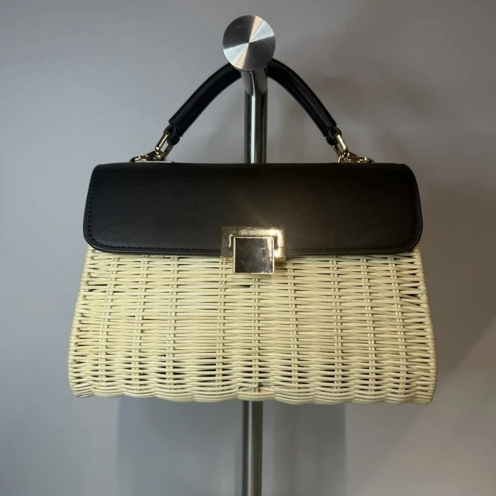 Expressions NYC Woven Top-Handle Handbag